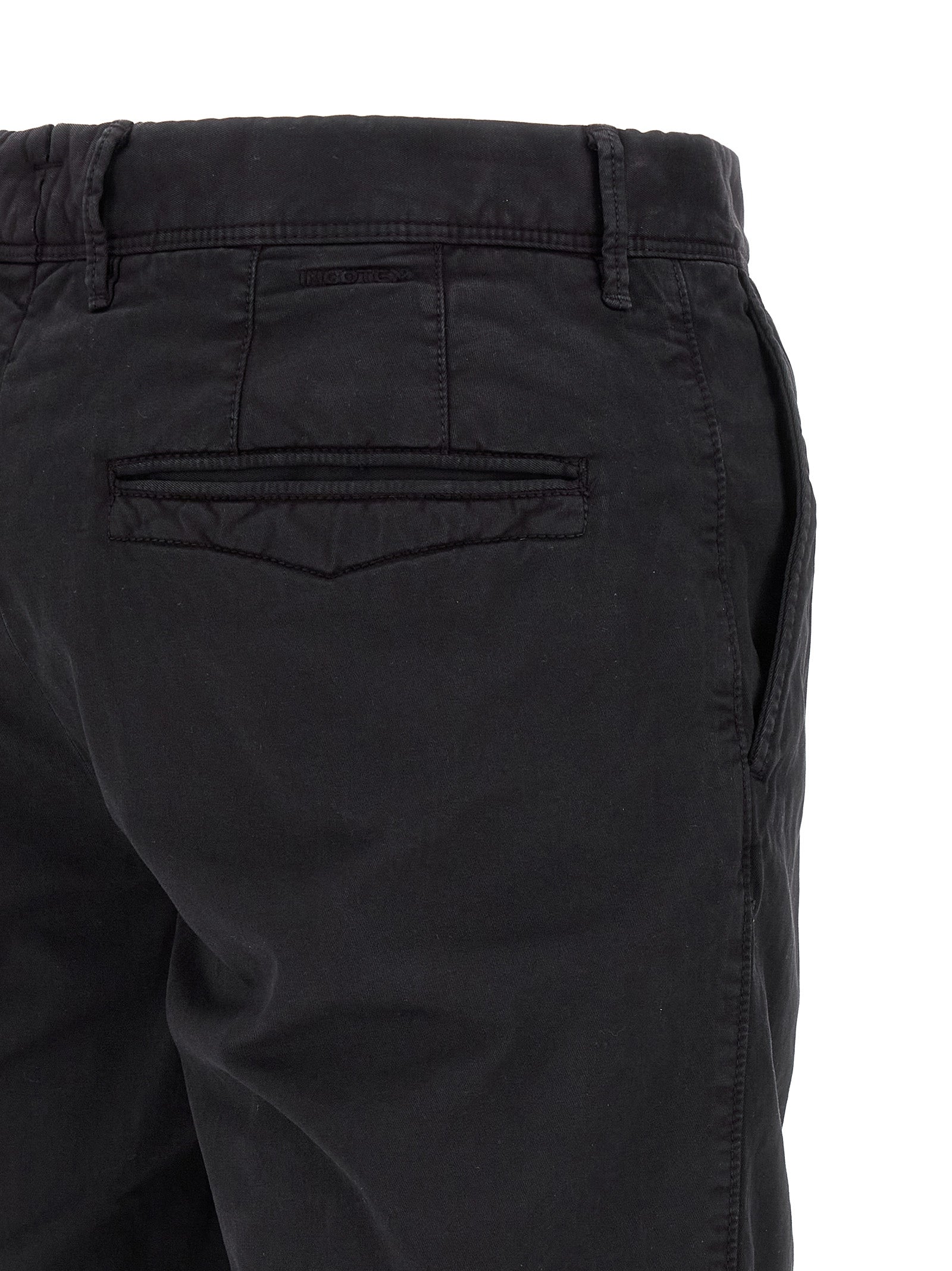 Blue Cotton Bermuda Shorts