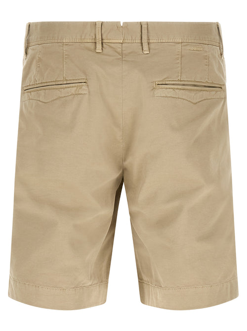 Beige Cotton Bermuda Shorts