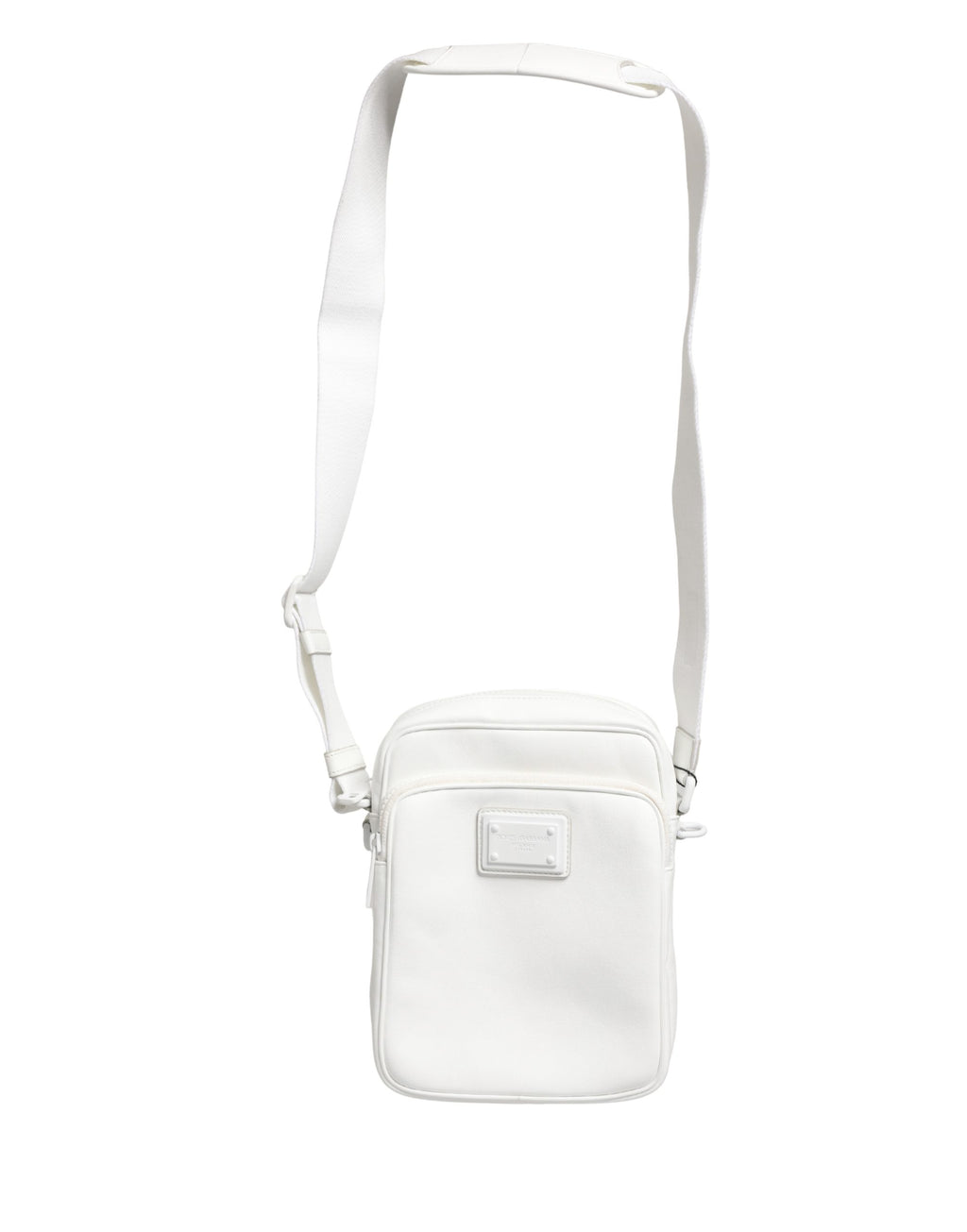 White Logo Plaque Crossbody Shoulder Borse Men Bag