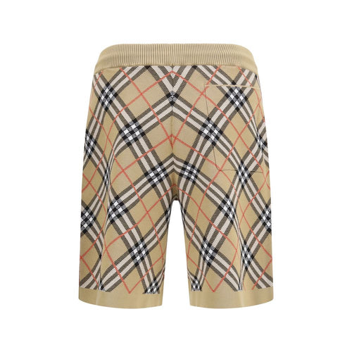 Beige Cotton Bermuda Shorts