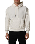 White Logo Hooded PulloverSweatshirt Sweater