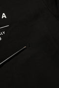 Black Cotton Logo Print Sweatshirt Sweater