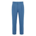 Blue Cotton Men's Pants