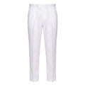 White Cotton Men Pant