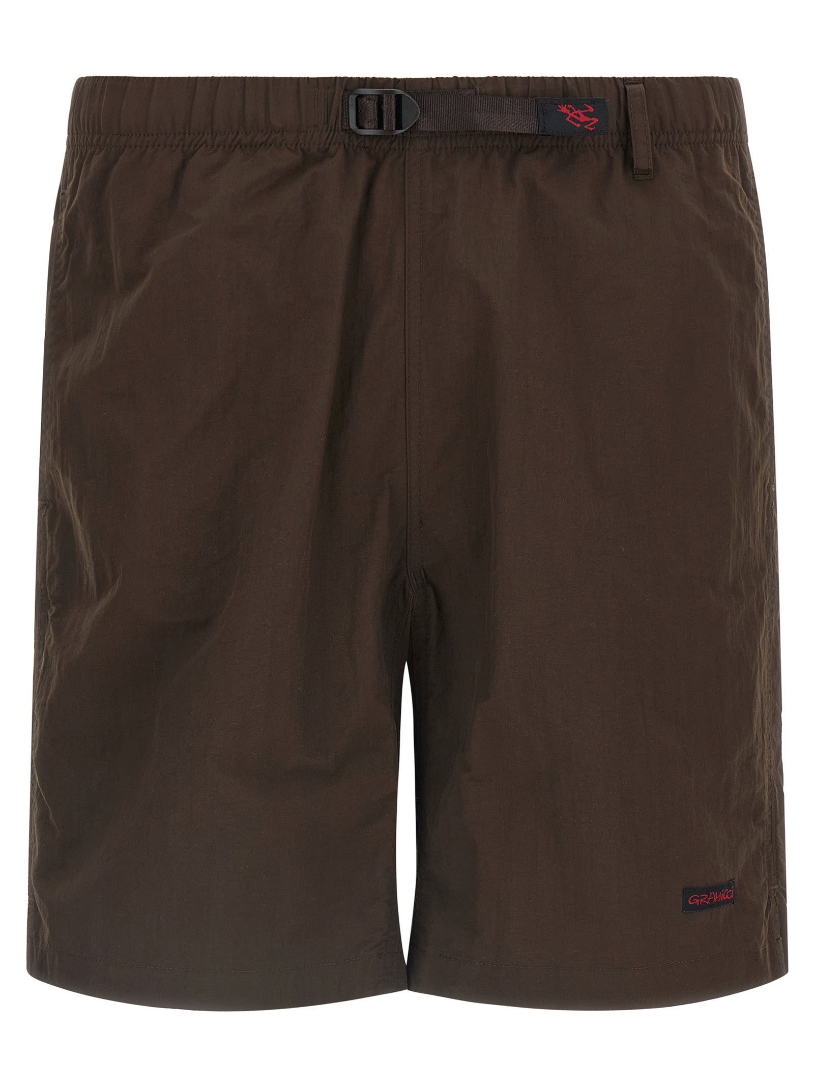 Brown Nylon Bermuda Shorts
