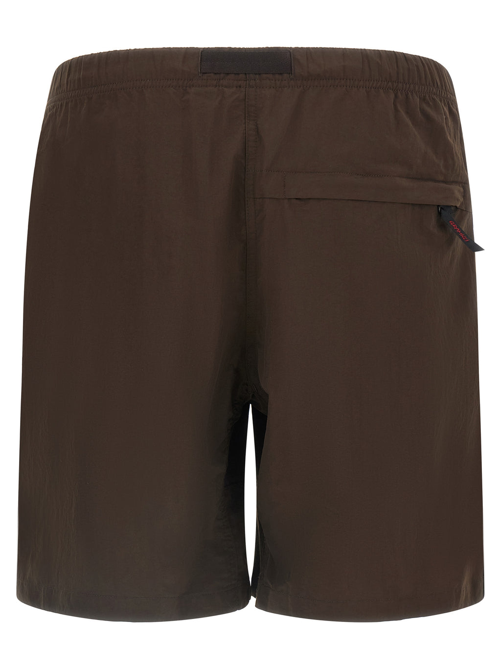 Brown Nylon Bermuda Shorts