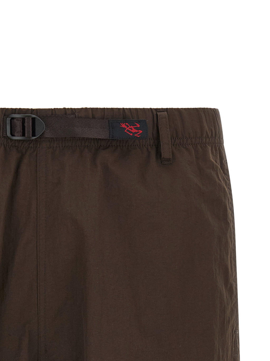 Brown Nylon Bermuda Shorts