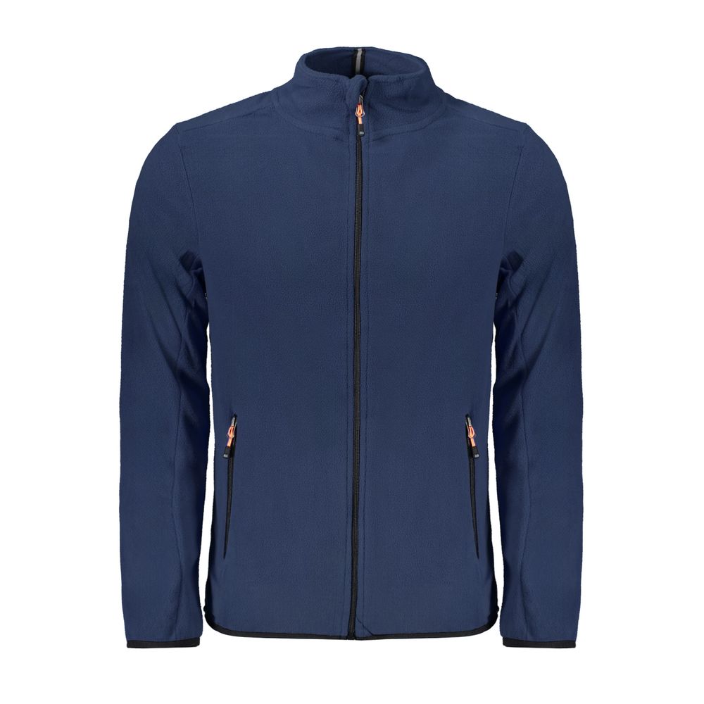 Blue Polyester Men's Sweatshirt