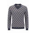 Blue Linen Men Sweater