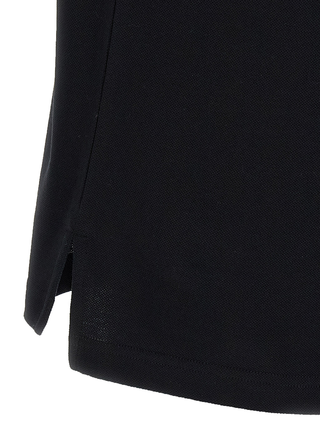 Black Cotton Polo Shirt