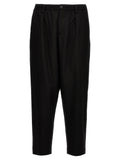 Black Virgin Wool Cropped Pants