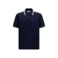 Blue Cotton Polo Shirt