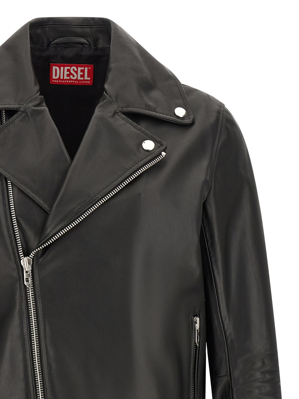 Black Cowhide Leather Jacket