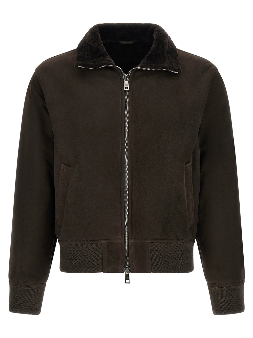Brown Lamb Leather Leather Jacket