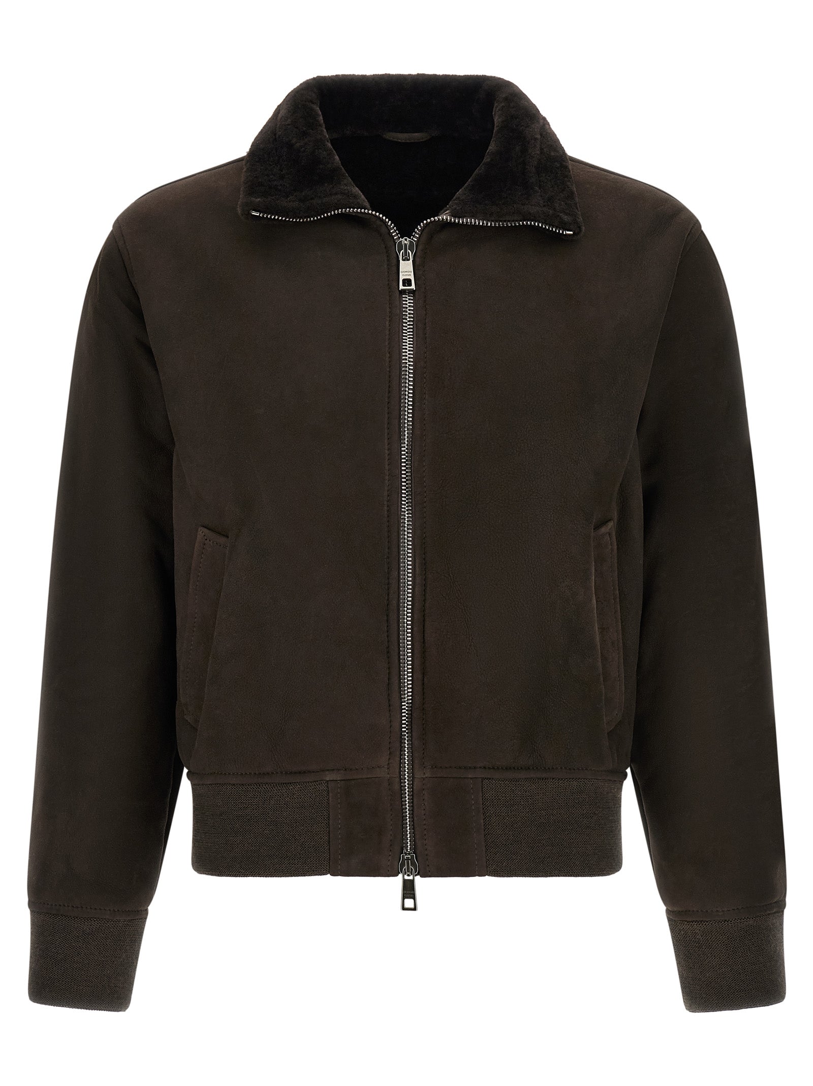 Brown Lamb Leather Leather Jacket