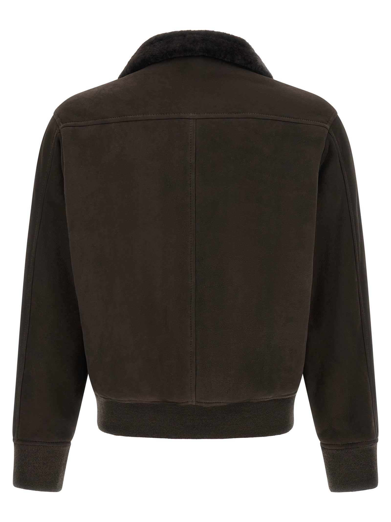Brown Lamb Leather Leather Jacket