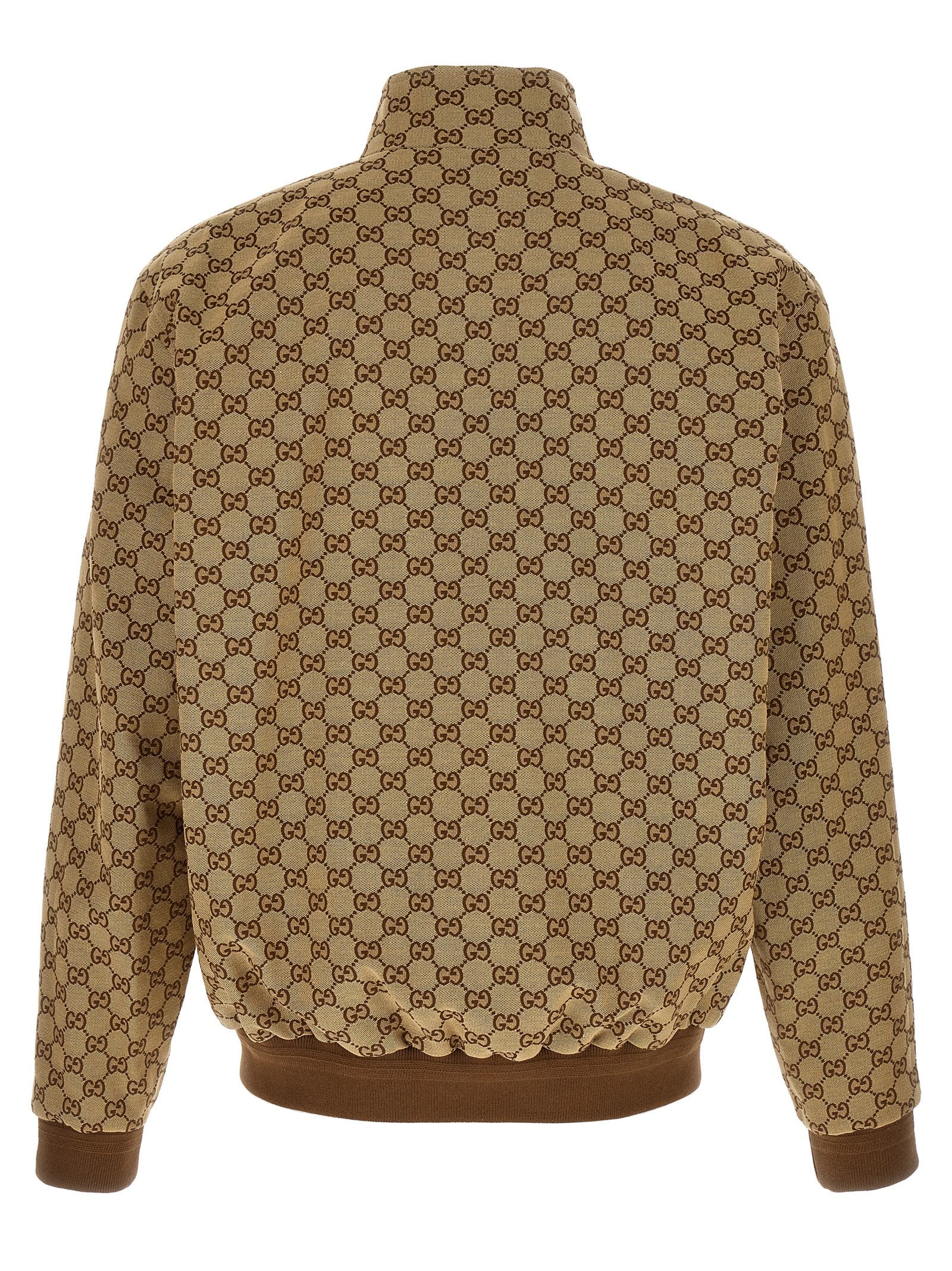 Beige Cotton Bomber