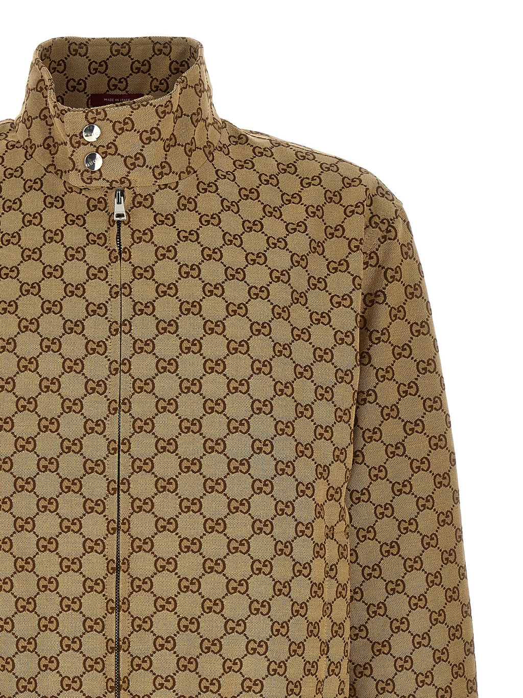 Beige Cotton Bomber