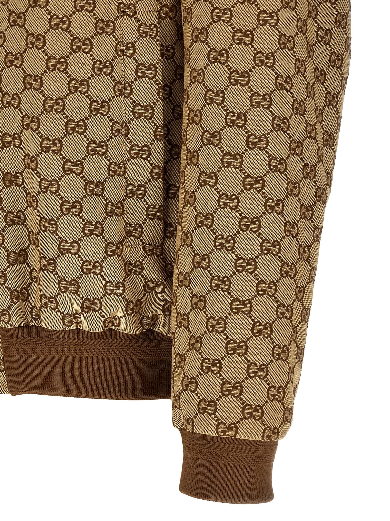 Beige Cotton Bomber