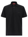 Black Cotton Polo Shirt
