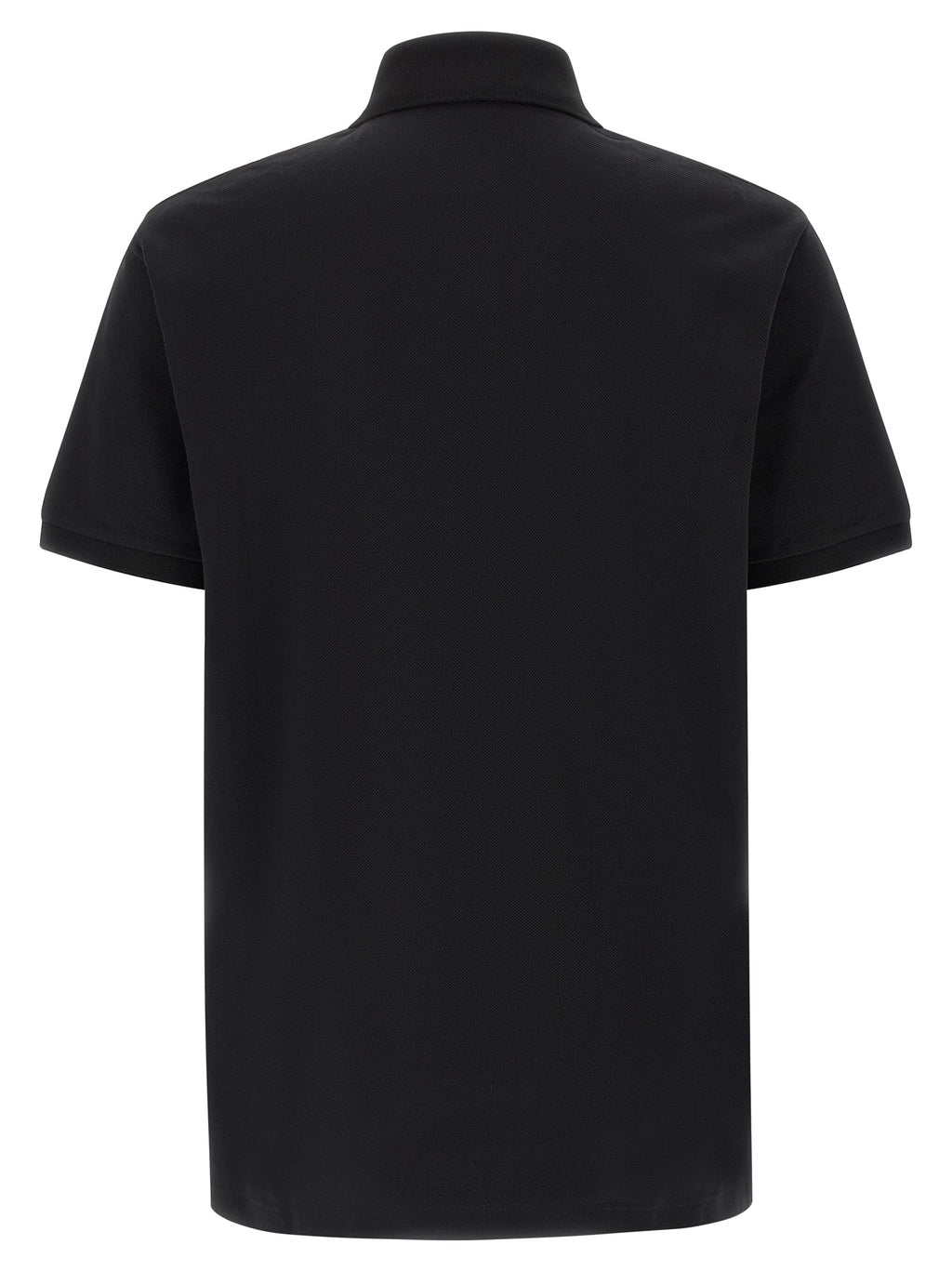 Black Cotton Polo Shirt