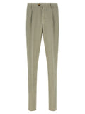 Bicolor Linen Casual Pants