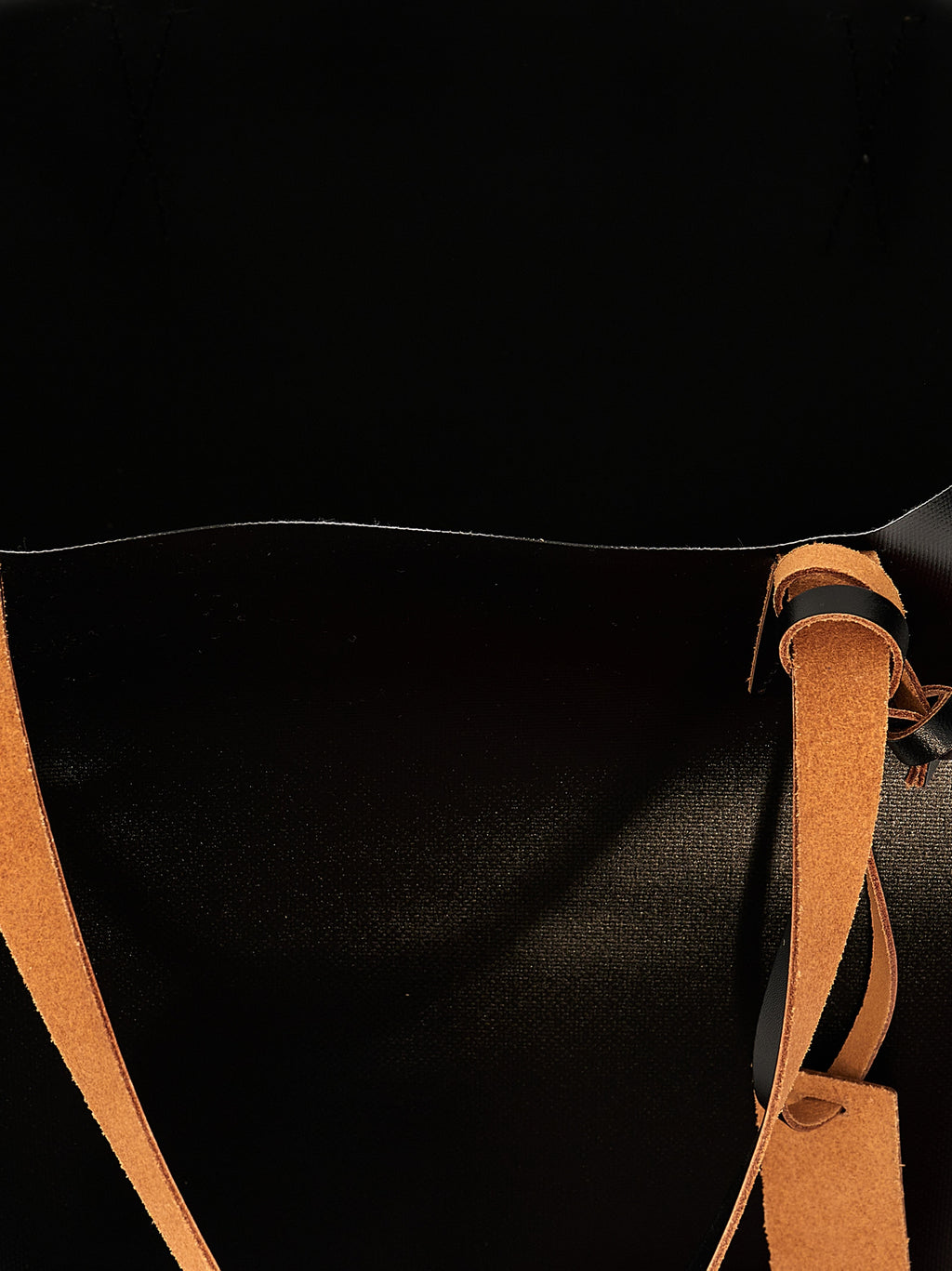 Black Polyethylene Tote Bag