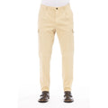 Beige Cotton Men's Pant