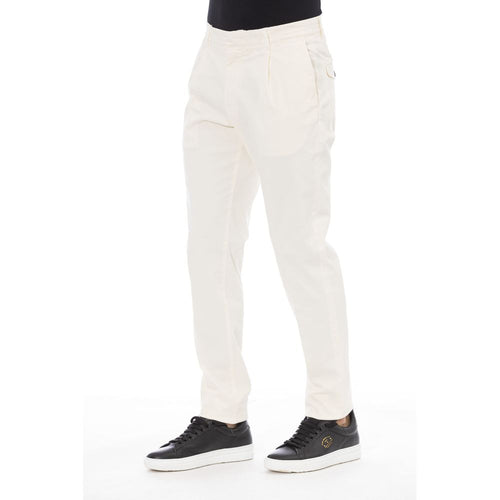 Beige Cotton Men's Pant