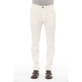 Beige Cotton Men Pant