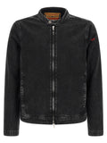 Black Cotton Denim Jacket