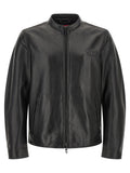 Black Lamb Leather Leather Jacket