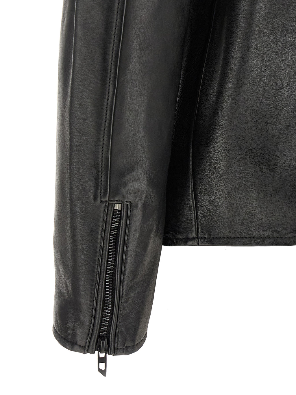 Black Lamb Leather Leather Jacket
