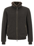 Brown Wool Bomber