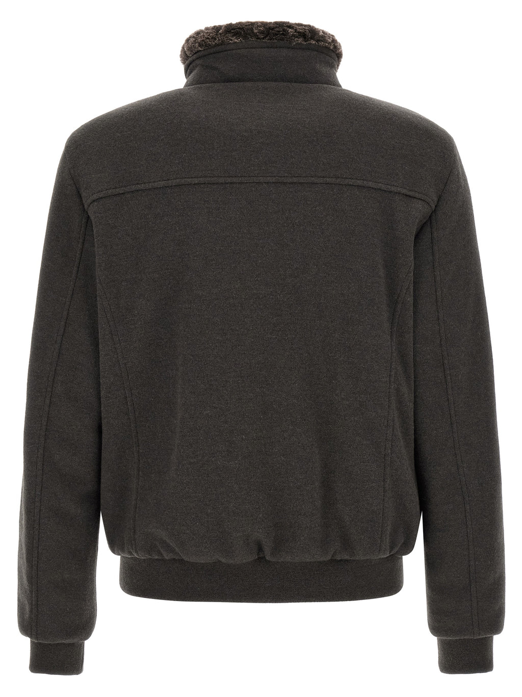 Brown Wool Bomber