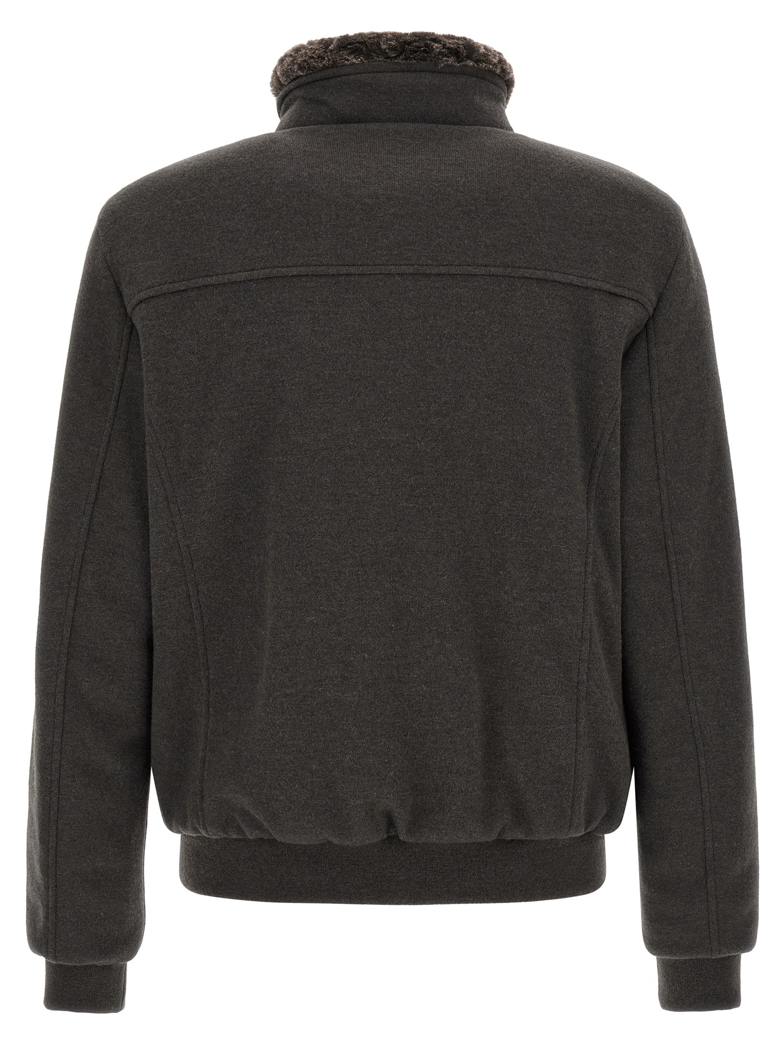 Brown Wool Bomber