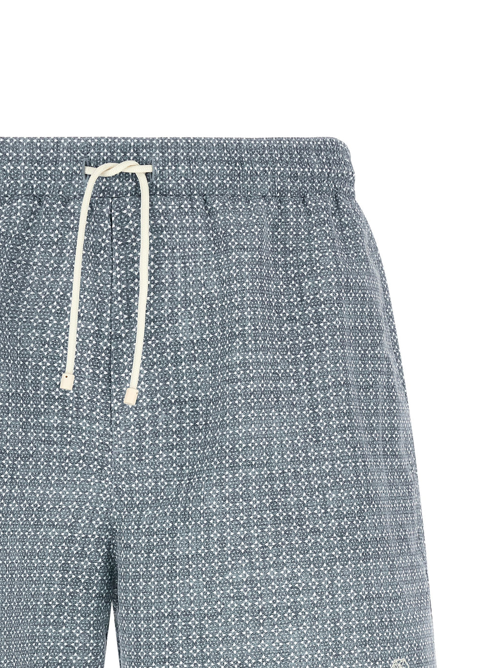 Blue Polyester Swim Shorts