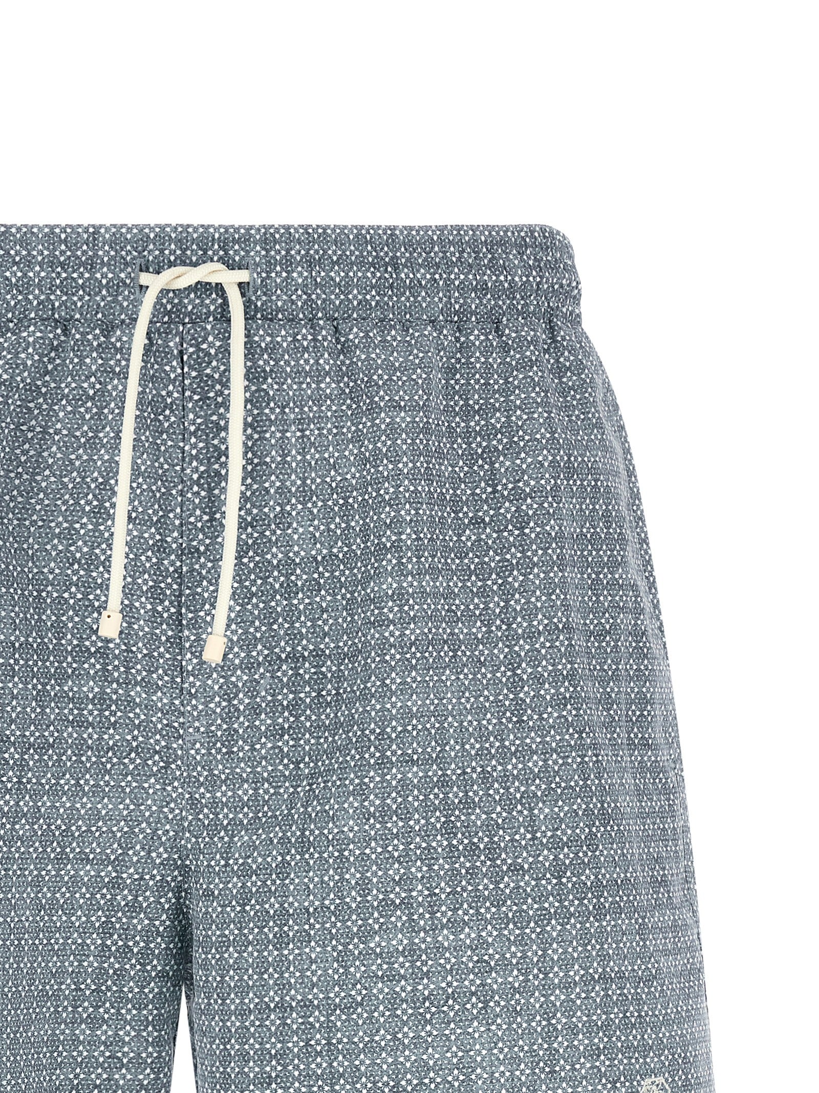 Blue Polyester Swim Shorts