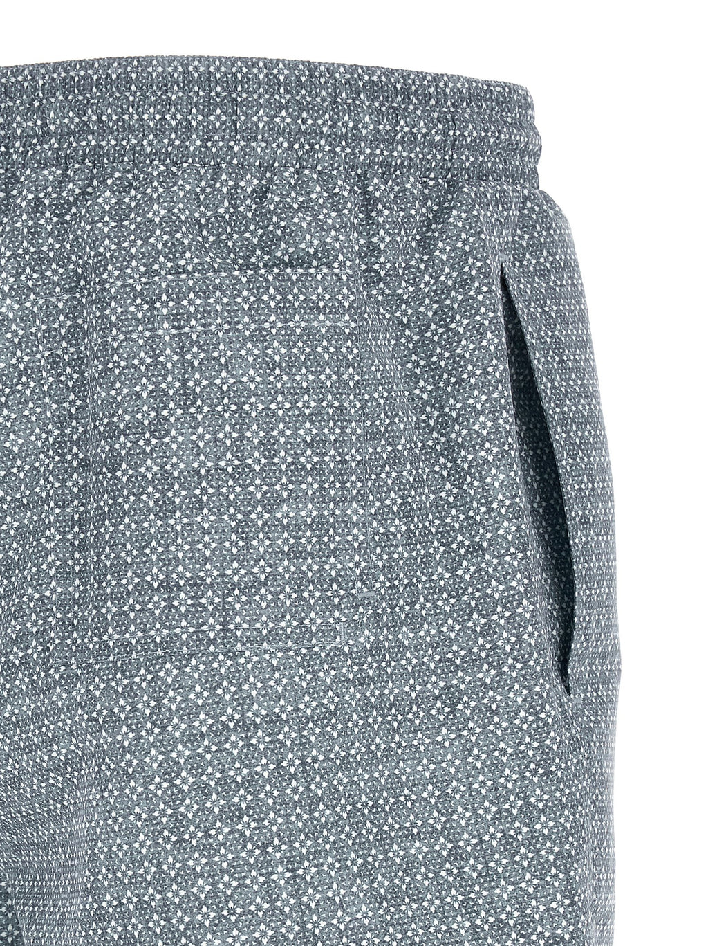 Blue Polyester Swim Shorts
