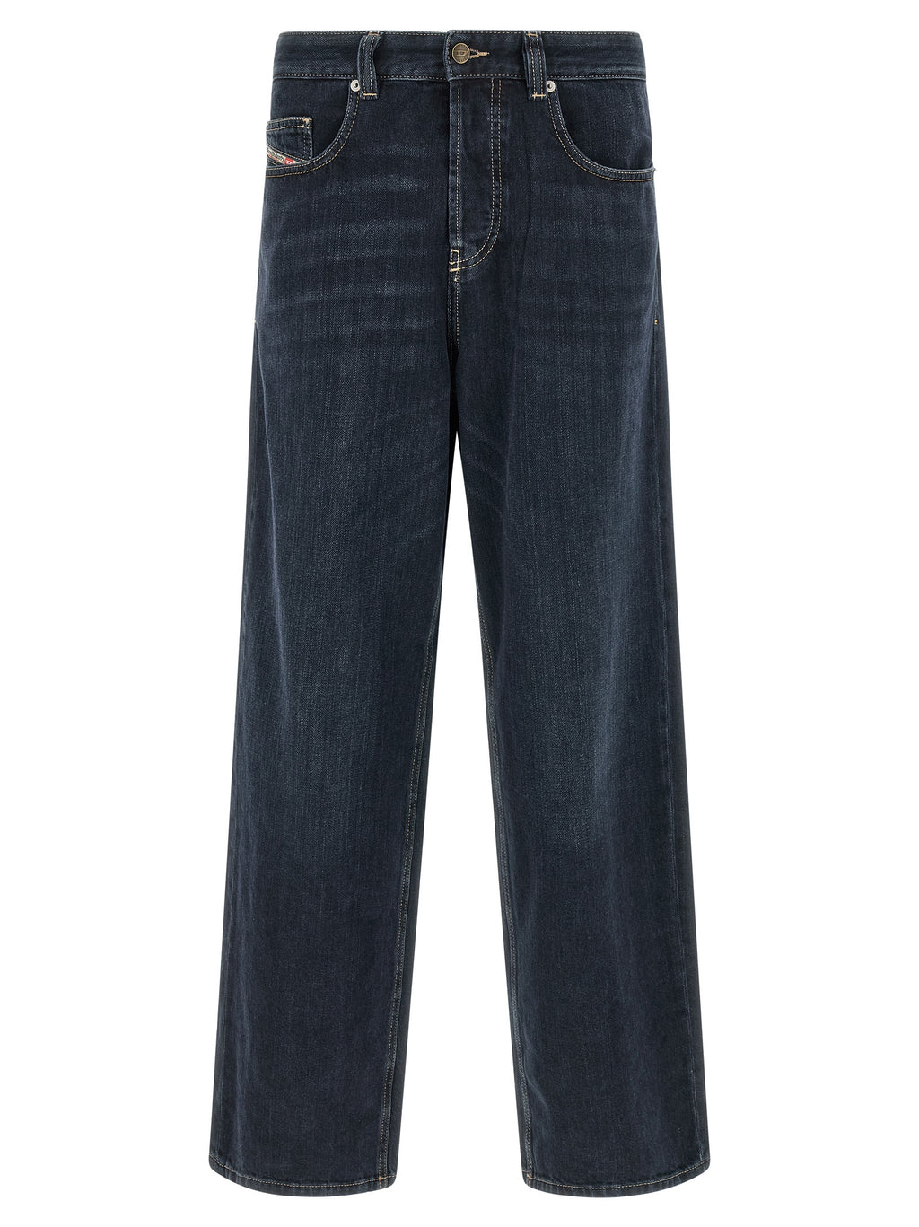 Blue Cotton Relaxed Fit Jeans