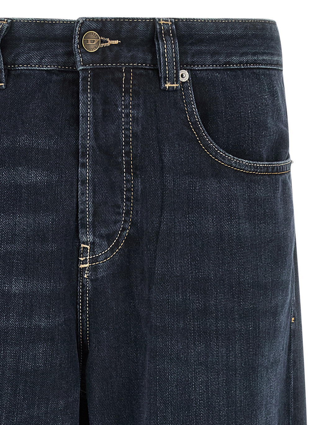 Blue Cotton Relaxed Fit Jeans
