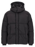 Black Polyamide Full-Length Jacket