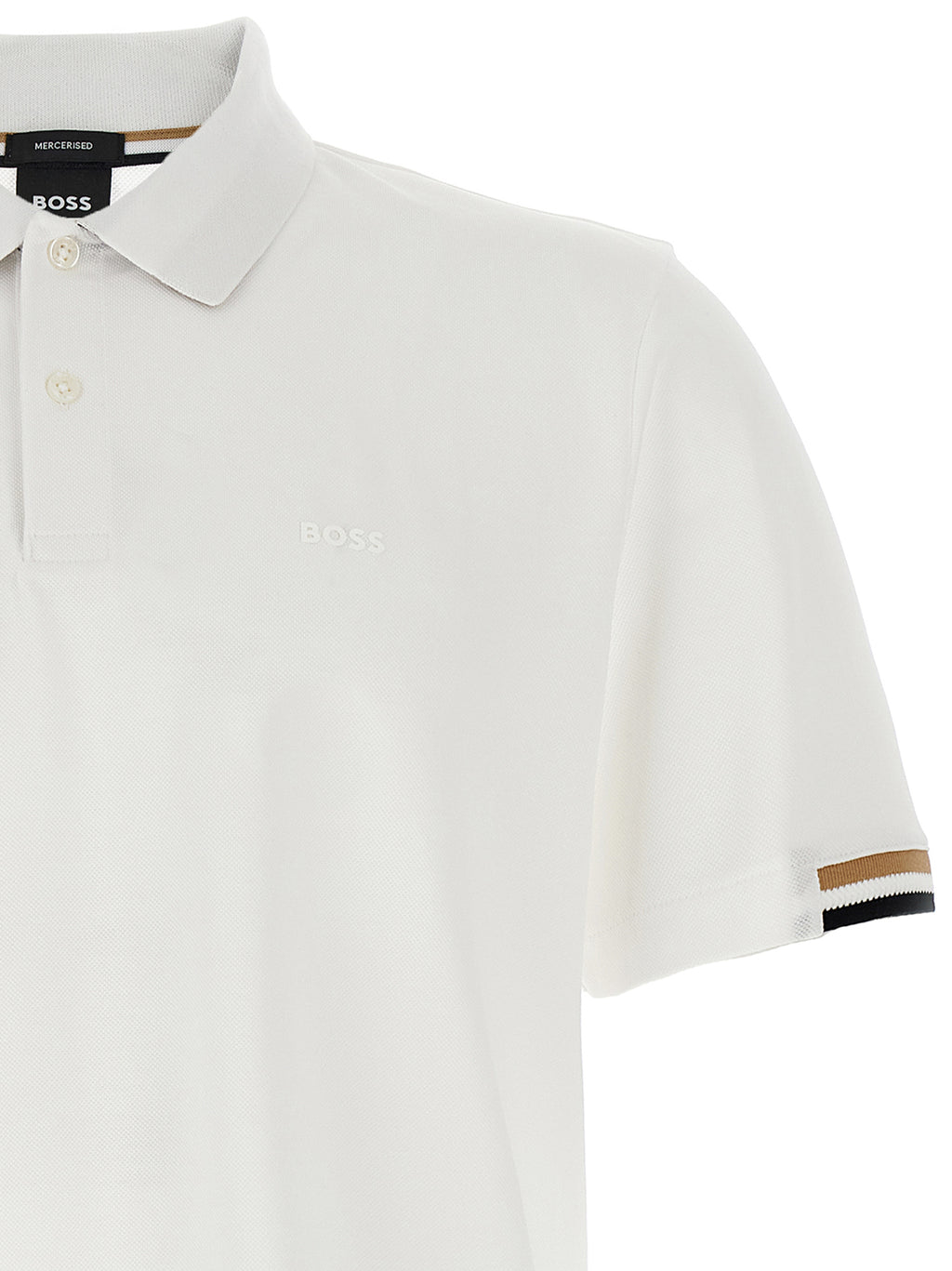 White Cotton Polo Shirt