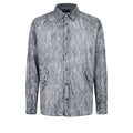 Grey Viscose Men Shirt