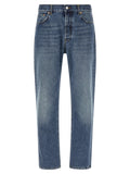 Blue Cotton Relaxed Fit Jeans