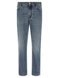 Blue Cotton Relaxed Fit Jeans
