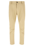 Beige Cotton Cargo Pants
