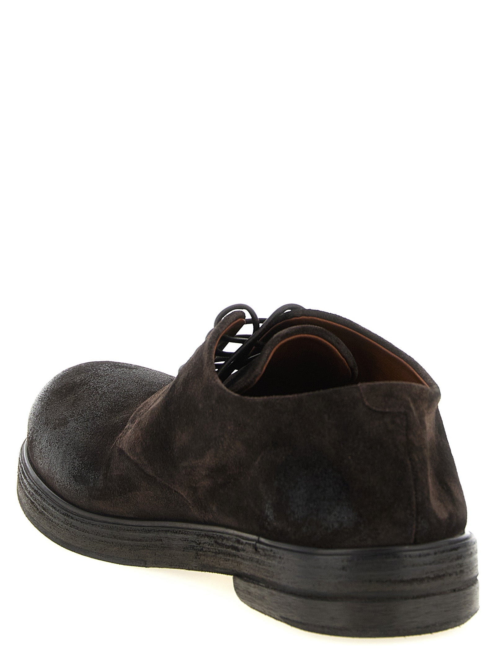 Brown Calfskin Oxfords And Derbies