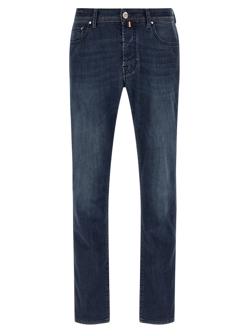 Blue Cotton Slim Fit Jeans