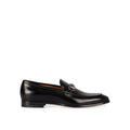 Black Calfskin Slip-On Loafers